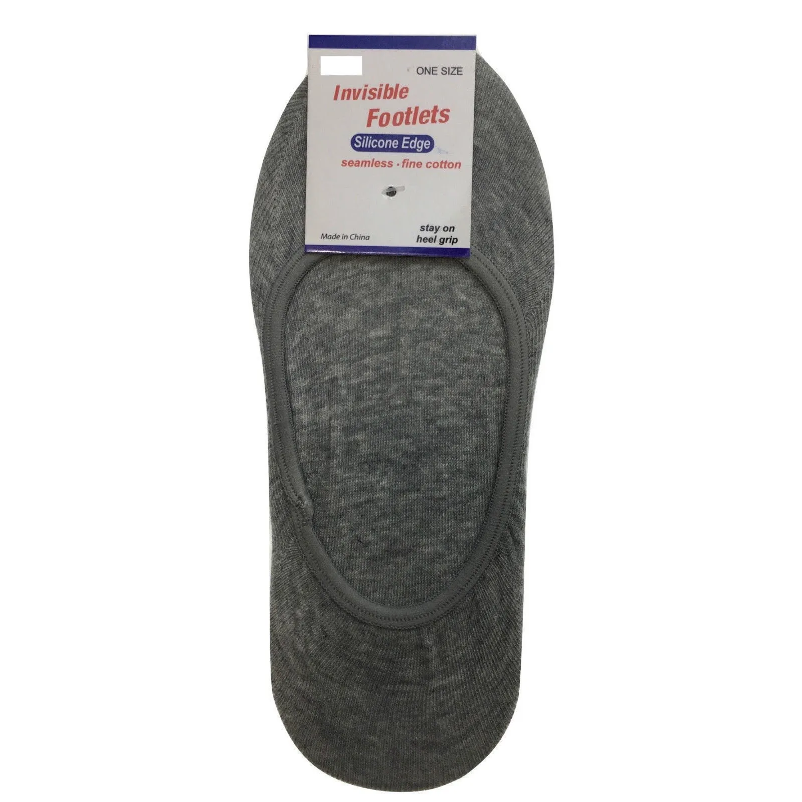 1x NO SHOW COTTON SOCKS Non Slip Heel Grip Low Cut Invisible Footlet Seamless