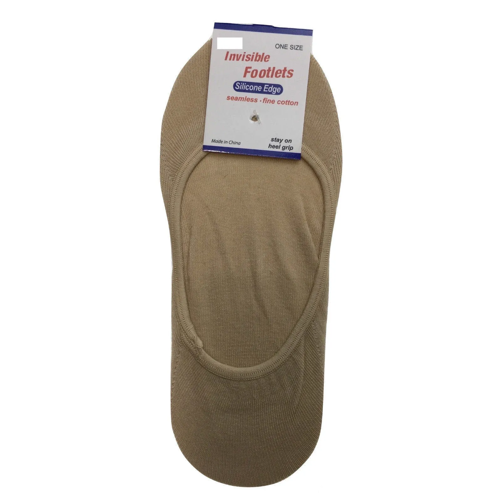 1x NO SHOW COTTON SOCKS Non Slip Heel Grip Low Cut Invisible Footlet Seamless