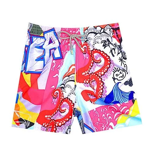 2018 Brand Vilebreq Beach Board Shorts Men Swimwear Flamingo Dolphin Mermaid Turtles Mens Bathing Short Brequin Quick Dry M-XXXL
