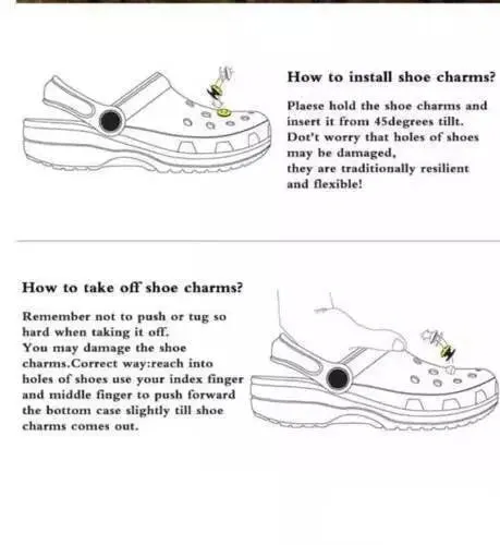 4 Pcs Girls Cosmetic Shoe Decoration Charms PVC For Croc Bracelet Shoe