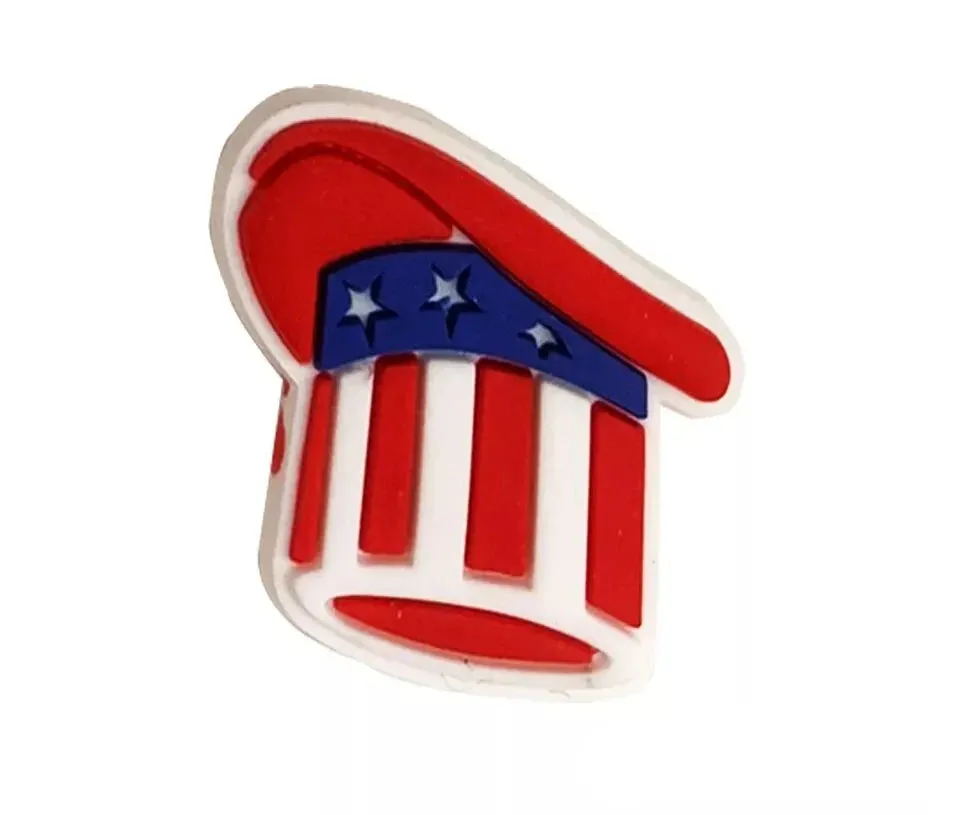 4 Pcs of America Shoe Charms For Croc, Bracelet, Shoe & Wristbands