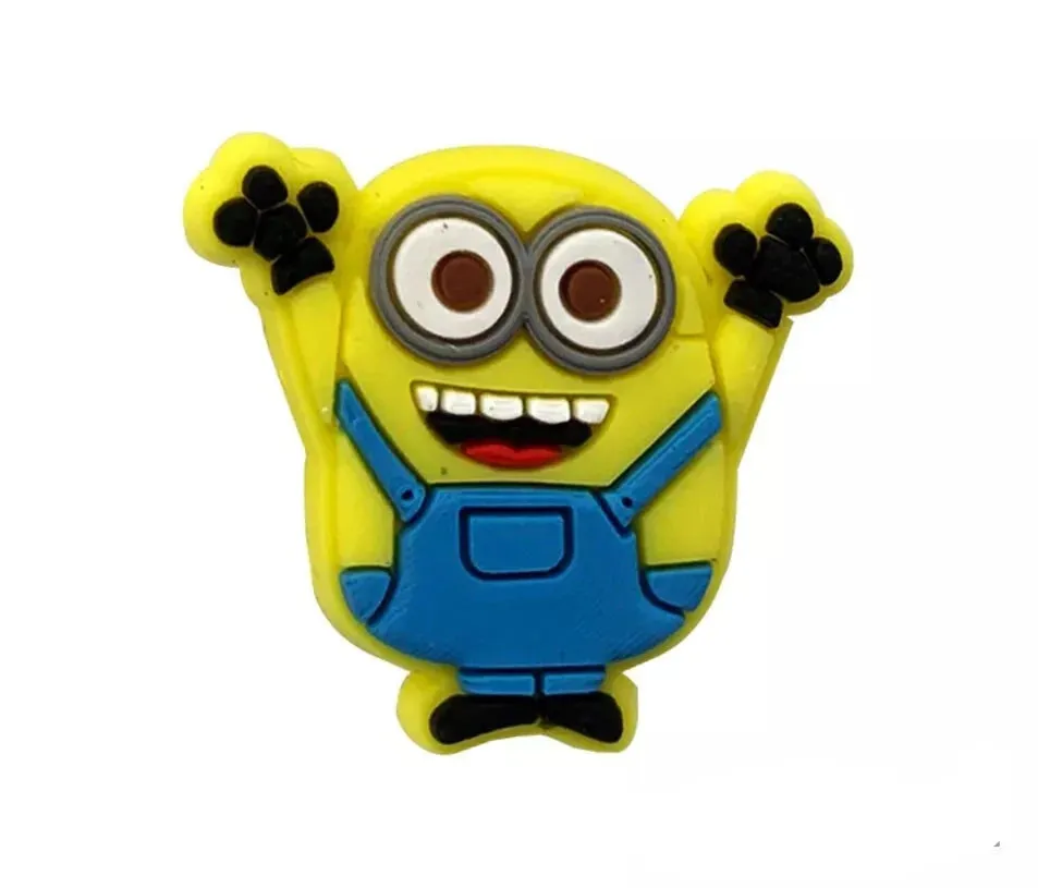4 Pcs of Minion Shoe Charms For Croc, Bracelet, Shoe & Wristbands