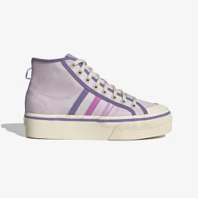 Adidas Originals | WMN'S NIZZA PLATFORM MID  { ALMOST PINK / PULSE LILAC