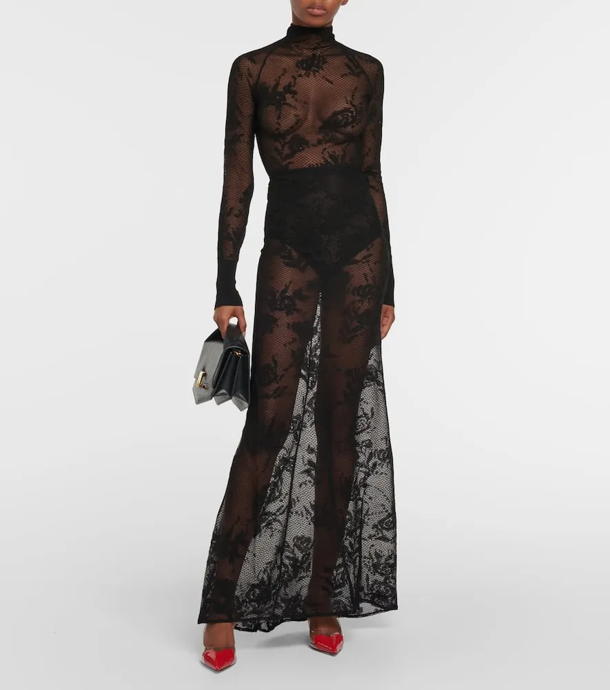 Alaia Le C√Ö¬ìur leather and PU slingback pumps