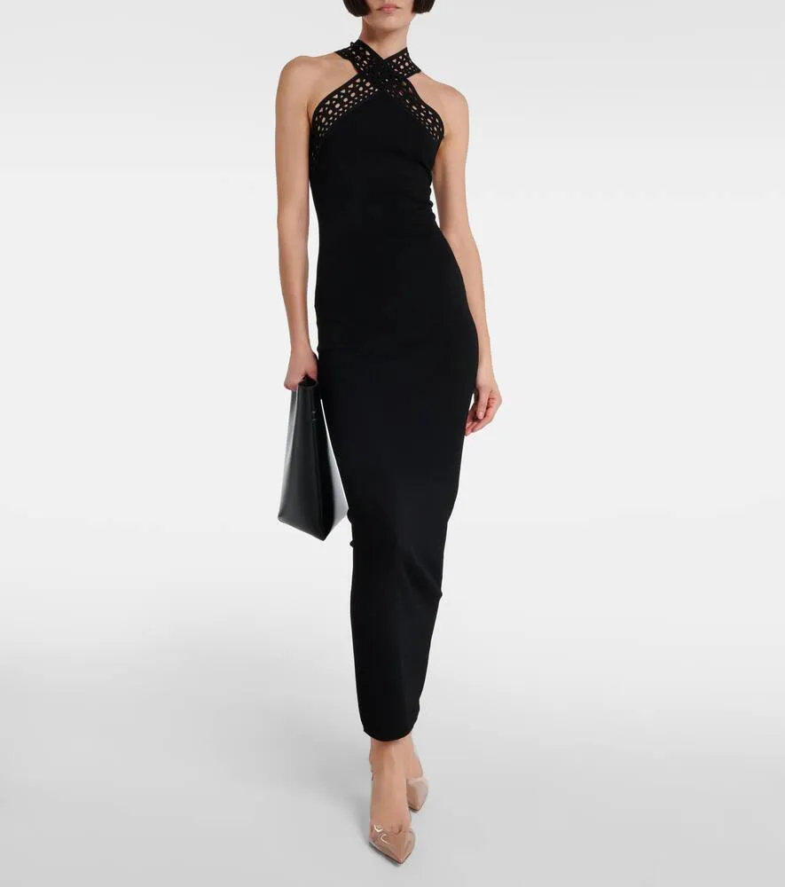 Alaia Le C√Ö¬ìur PVC and patent leather slingback pumps
