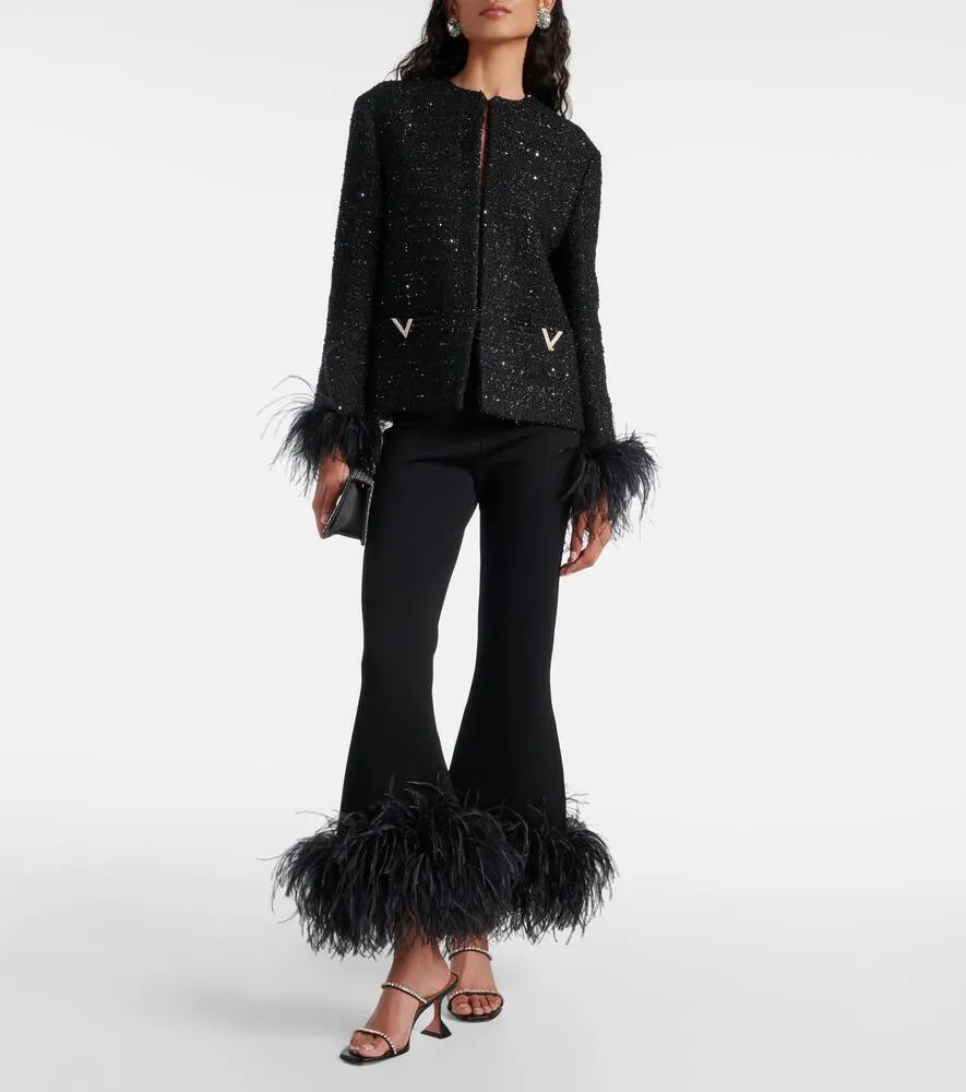 Amina Muaddi Gilda 70 embellished leather mules