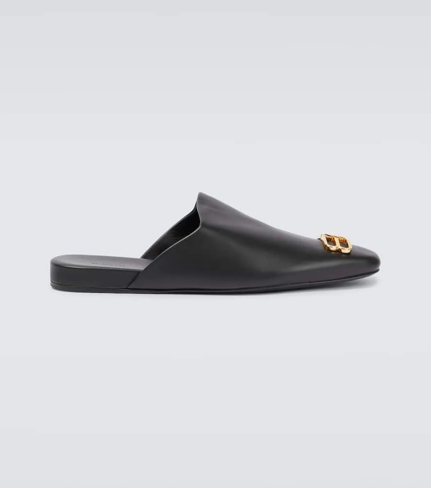 Balenciaga Cosy BB leather slippers
