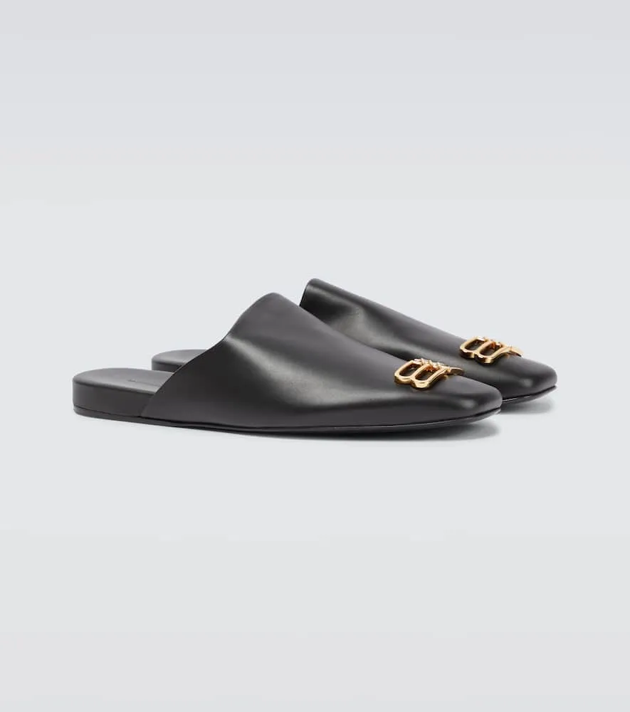 Balenciaga Cosy BB leather slippers