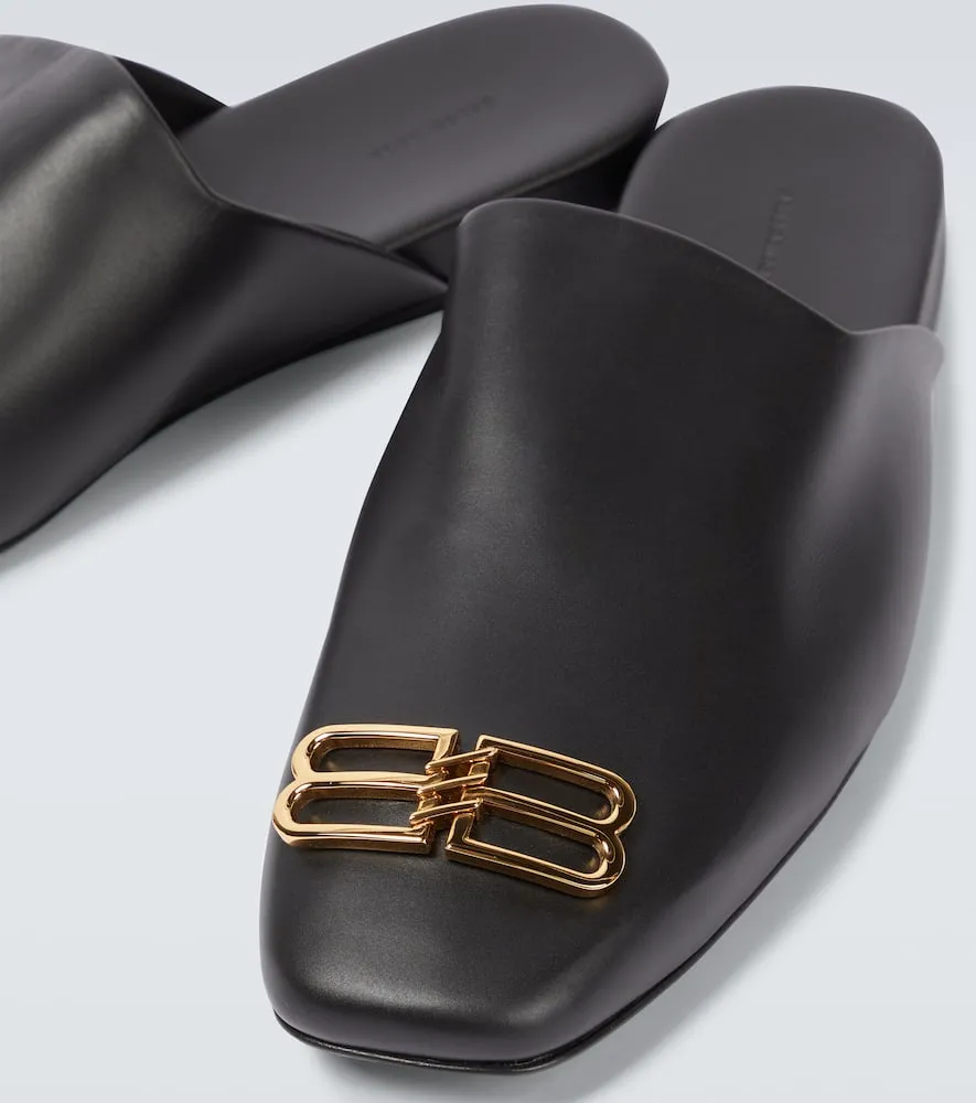 Balenciaga Cosy BB leather slippers
