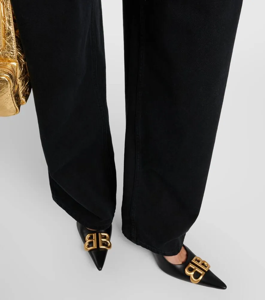 Balenciaga Flex BB 90 leather pumps