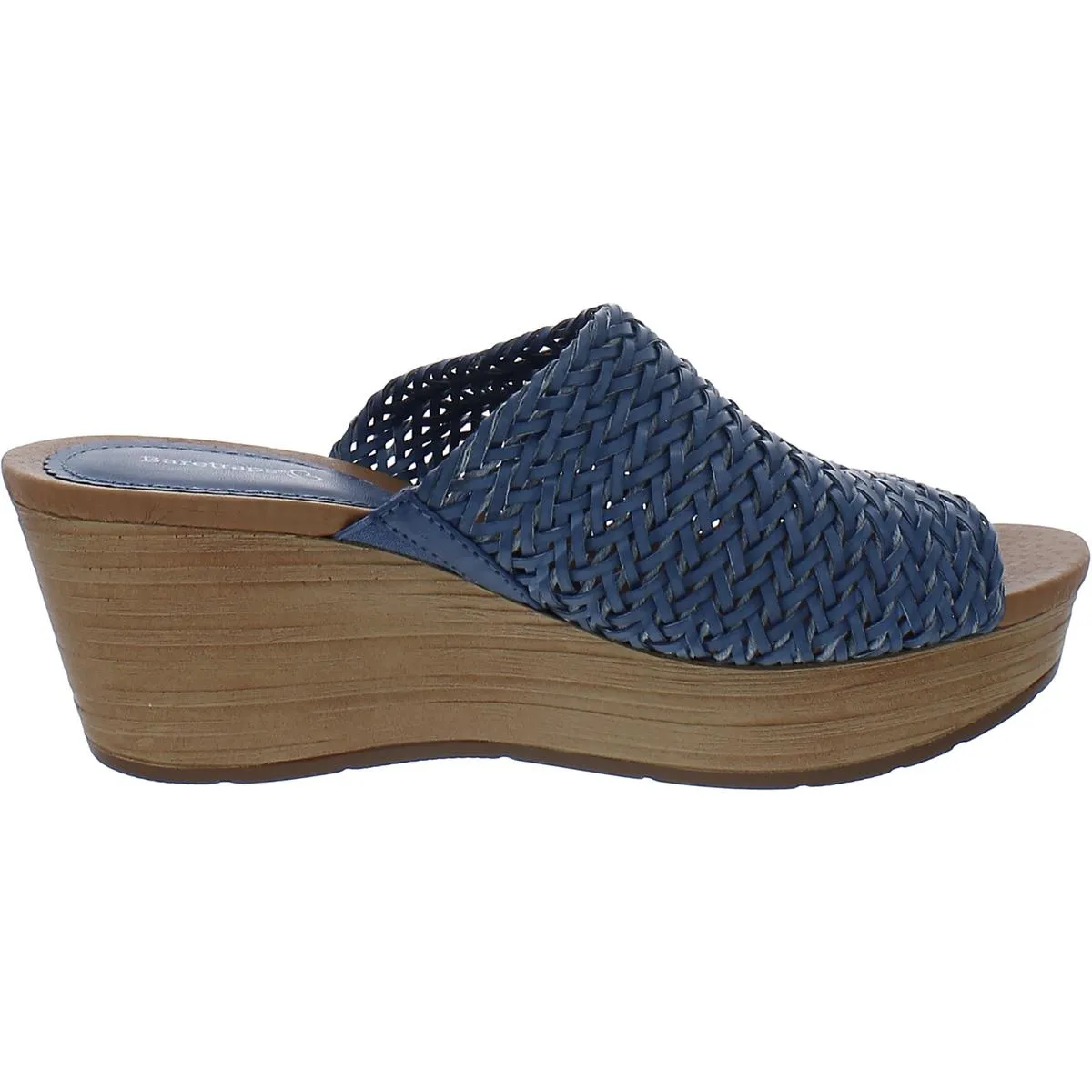 Baretraps Womens Macauley Woven Slip On Wedge Sandals
