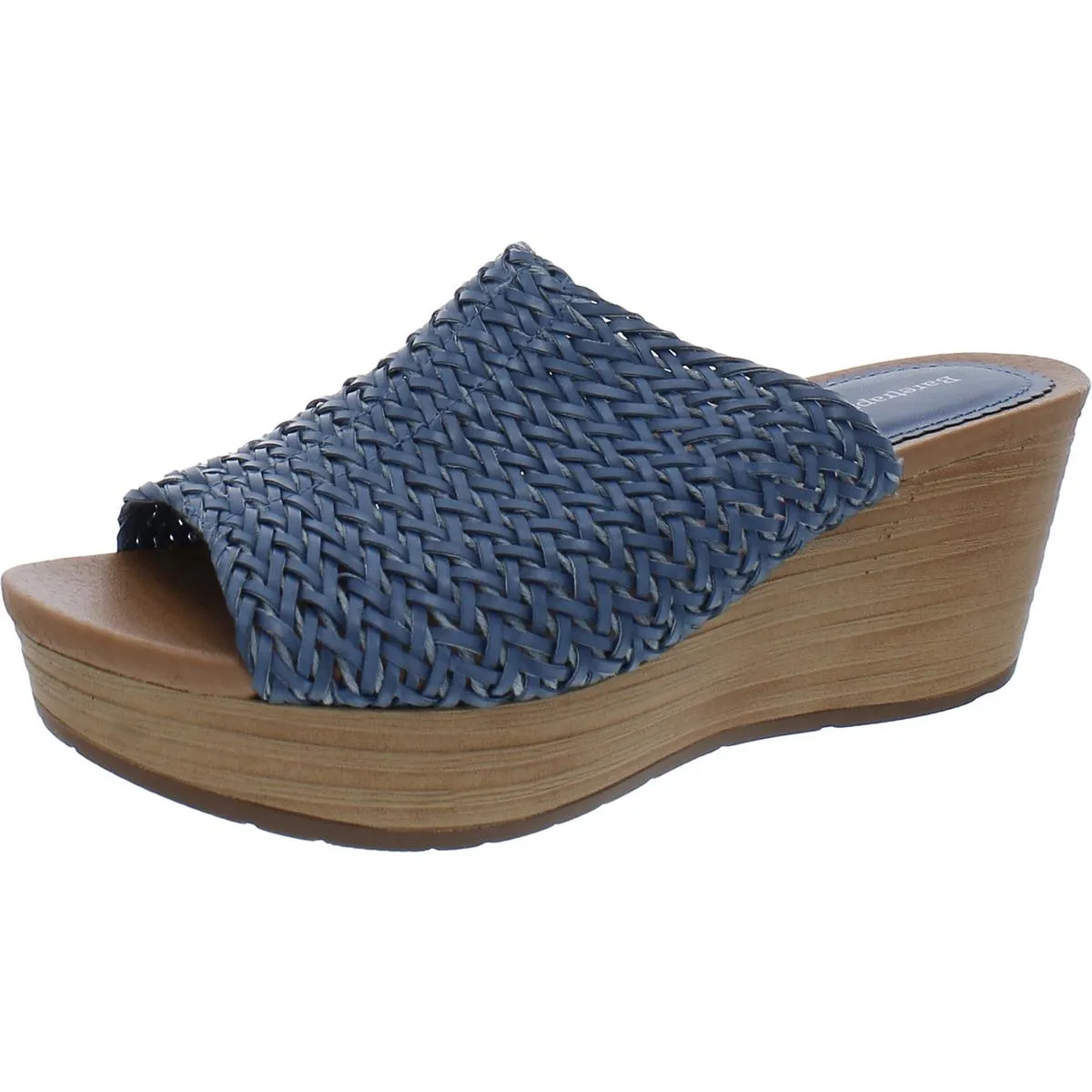 Baretraps Womens Macauley Woven Slip On Wedge Sandals