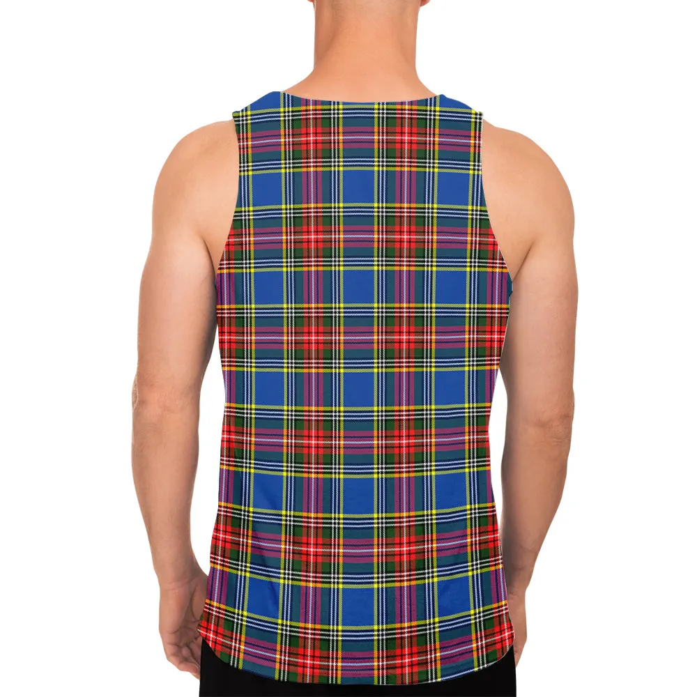 Bethune Tartan Mens Tank Top with Family Crest