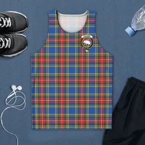 Bethune Tartan Mens Tank Top with Family Crest