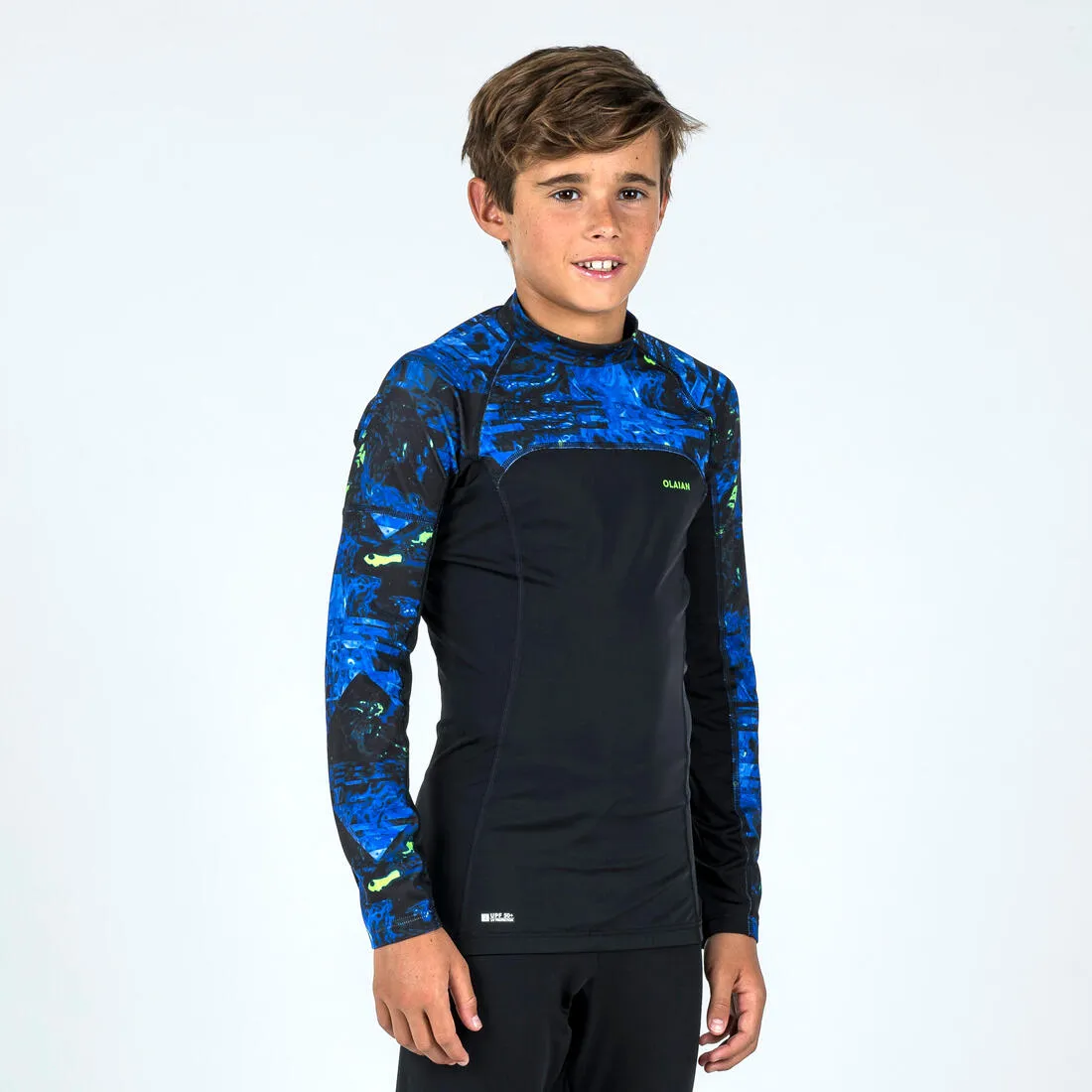 Boy's long-sleeved anti-UV T-shirt - 500