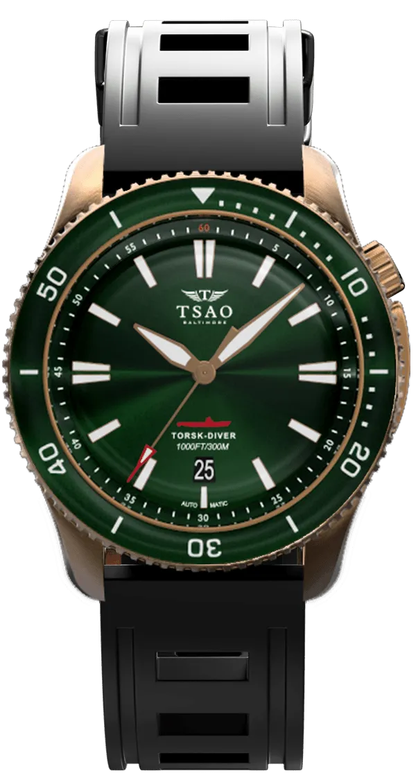 BRONZE TORSK-DIVER - EMERALD GREEN