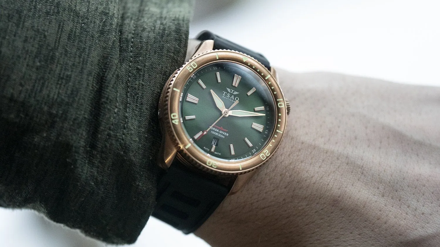 BRONZE TORSK-DIVER - EMERALD GREEN