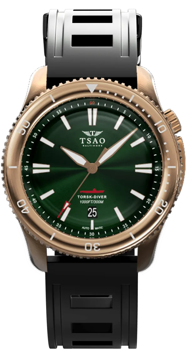BRONZE TORSK-DIVER - EMERALD GREEN