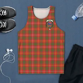 Bruce Modern Tartan Mens Tank Top with Family Crest