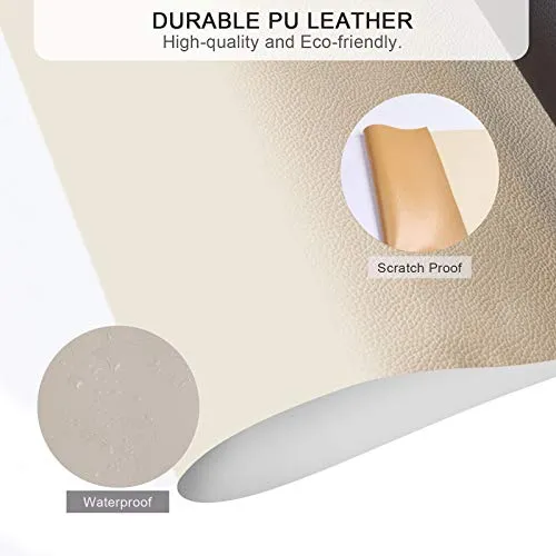 BSZHTECH Leather Repair Tape Self-Adhesive Leather Repair Patch for Couch Furniture Sofas Car Seats Advanced PU Vinyl Leather Repair Kit(Grey, 3.9 X 79 inch)
