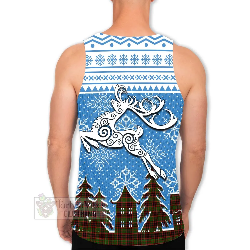 Buchan Clan Christmas Men's Tank Top Celtic Reindeer Style