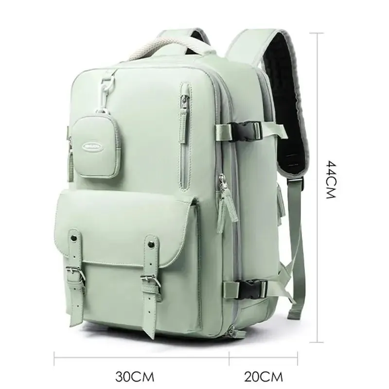 Buylor Travel Backpack For Women Carry On Luggage Business Travel Bag Unisex Fit 15.6inch Laptop Students Schoolbags Waterproof