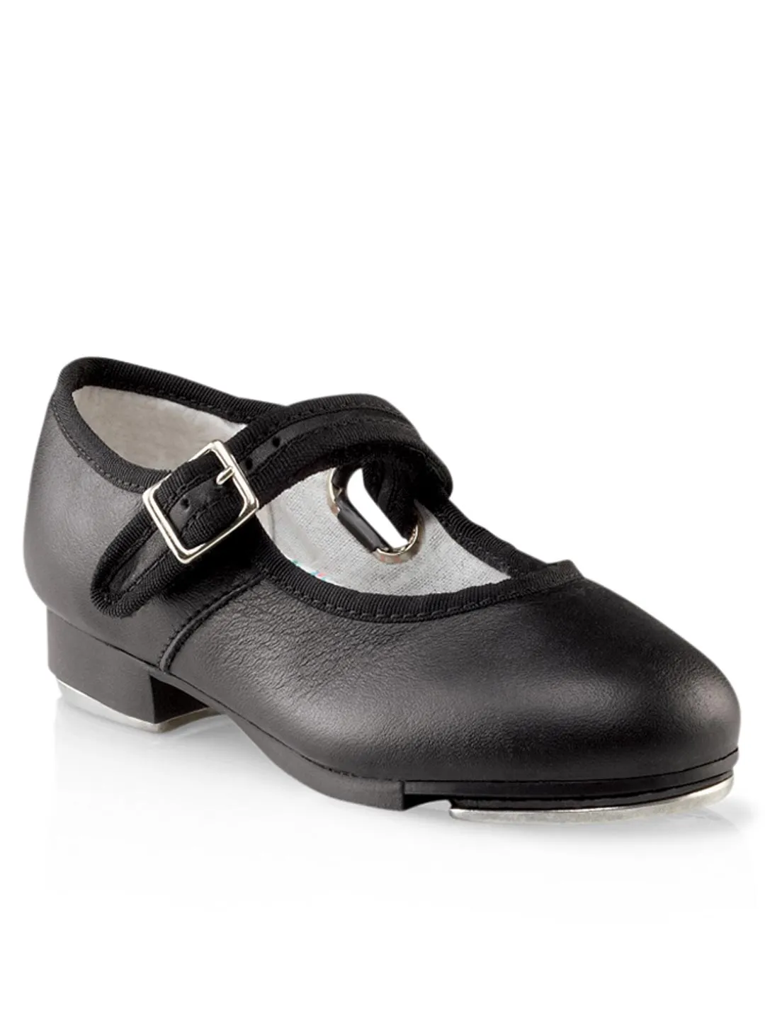 Capezio 3800C Black Patent Children’s Velcro Buckle Mary Jane Tap Shoe