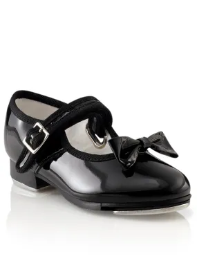 Capezio 3800C Black Patent Children’s Velcro Buckle Mary Jane Tap Shoe