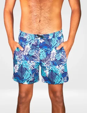 Caribbean Palms - Swim Shorts With Waterproof Pocket