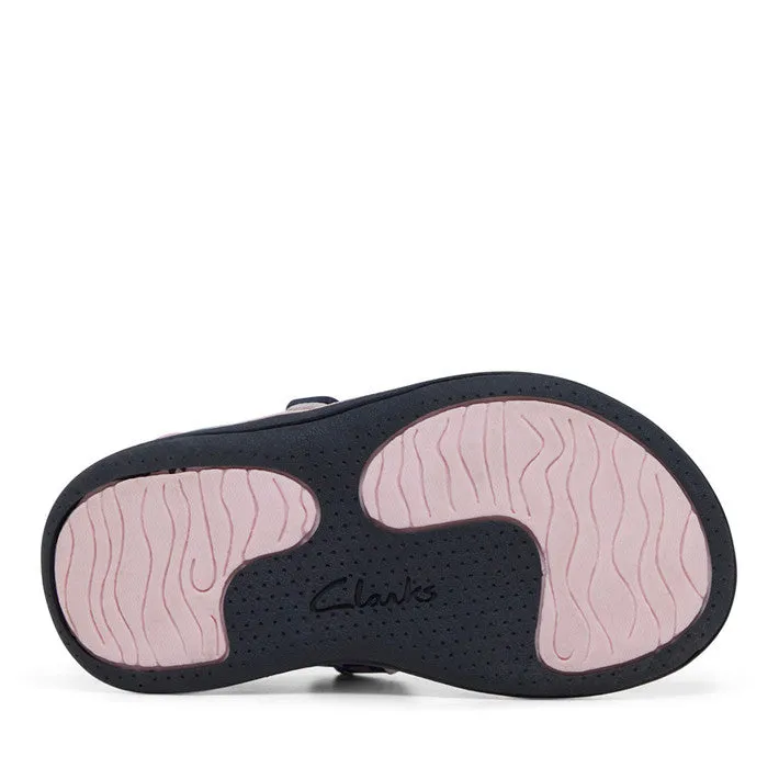 Clarks FLORENCE in Navy Floral (Size AU 5-1)