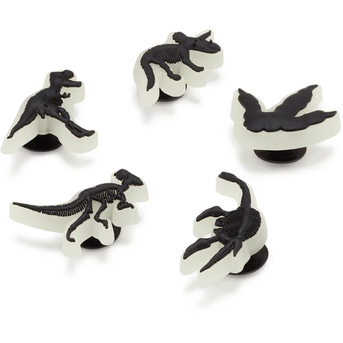 Crocs Jibbitz Glow In The Dark Dinosaurs 5 Pack