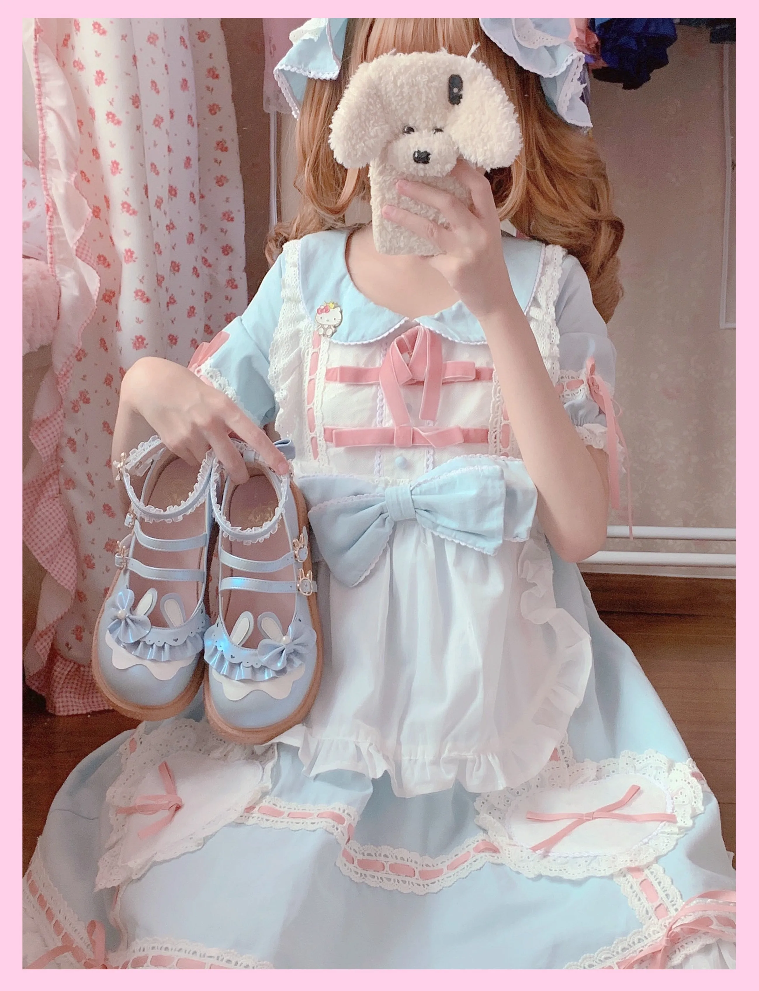 Cute Bunny Flat Lolita Shoes