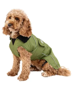 DRYROBE DOG ROBE - DARK GREEN/BLACK