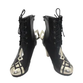 Genshin Impact the Eleven Fatui Harbingers The Knave The Servant Arlecchino Cosplay Shoes