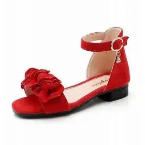 Girls summer pearls sandals 2021 new Korean version children's student beading princess beach shoes 5 6 7 8 9 10 11 12 Years old