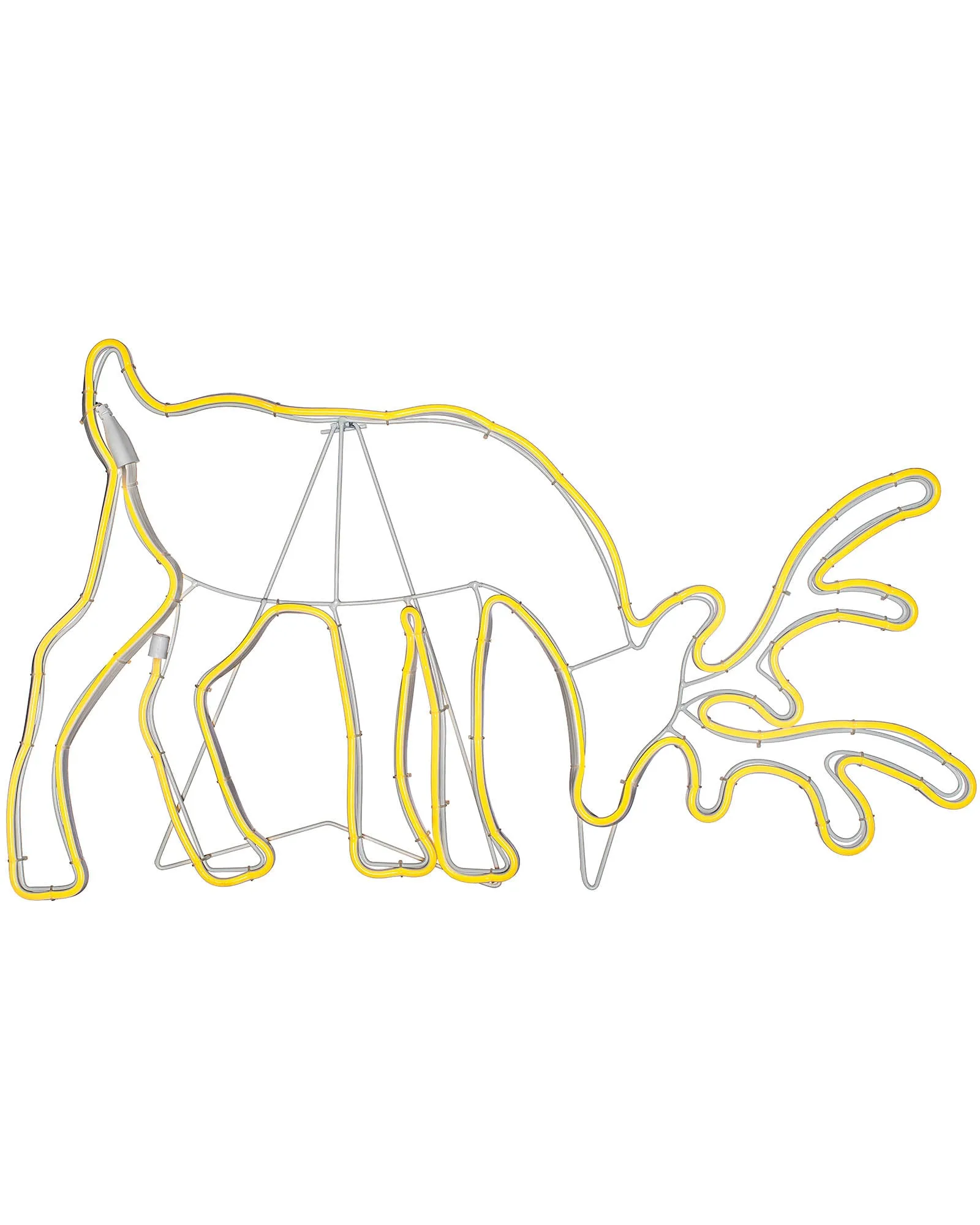 Grazing Reindeer Neon Rope Light Silhouette, 82 cm