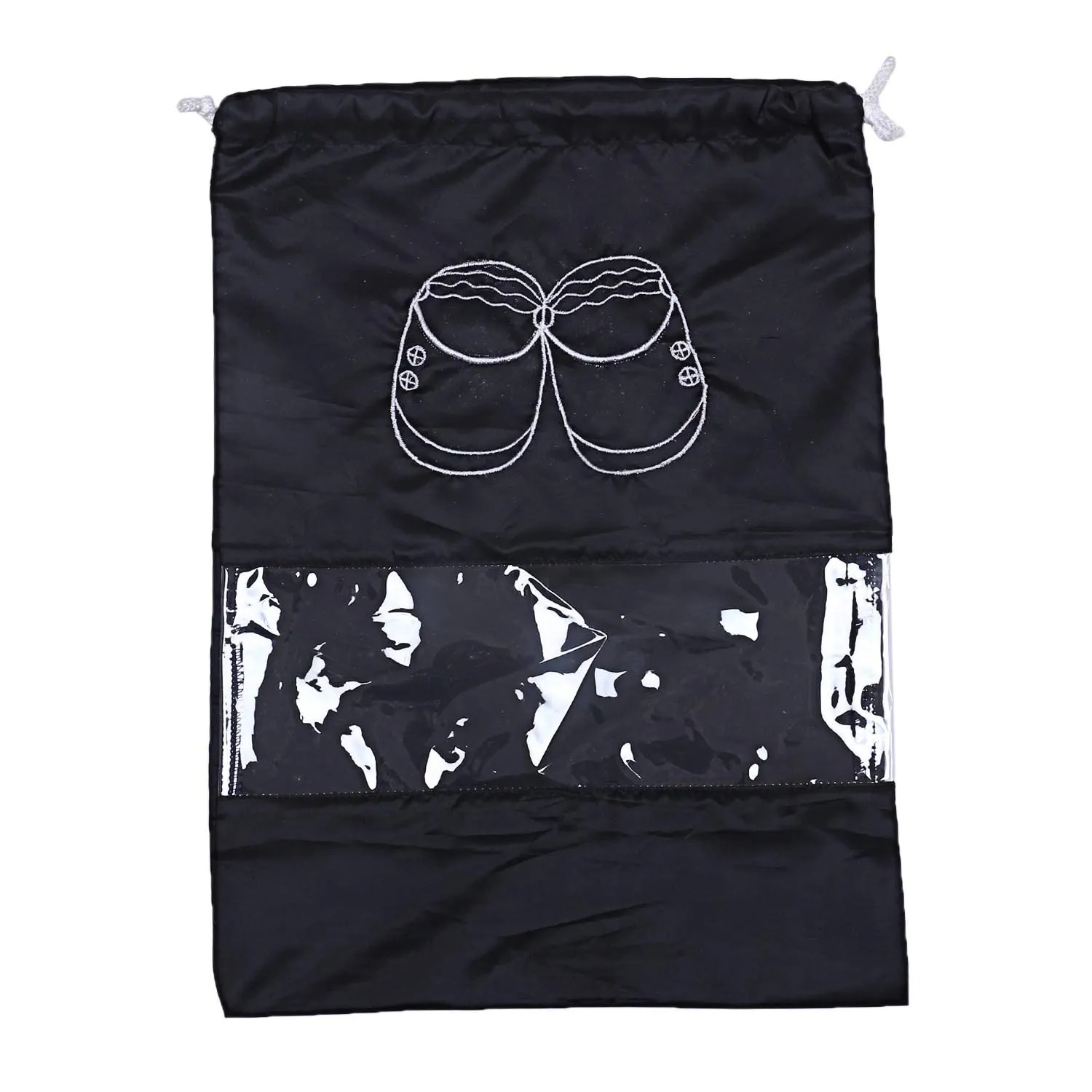 Heart Home Parachute Waterproof 12 Pieces Shoe Cover/Shoe Bag (Black)- CTHH20001