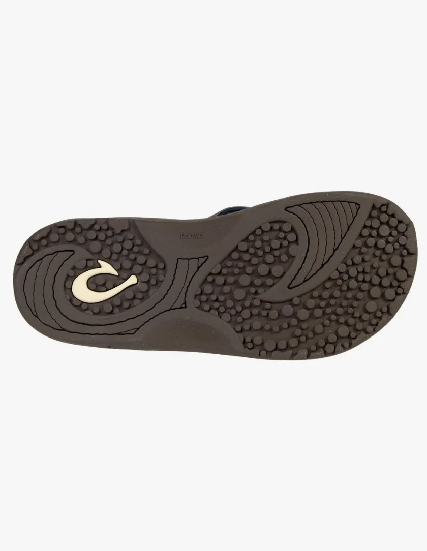 Hokua Leather Sandal Dk Wood/Dk Wood