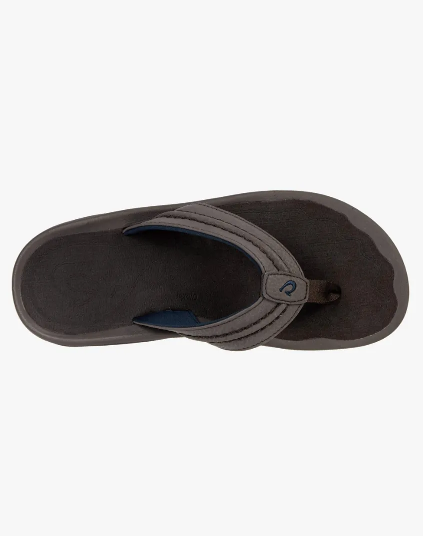Hokua Leather Sandal Dk Wood/Dk Wood