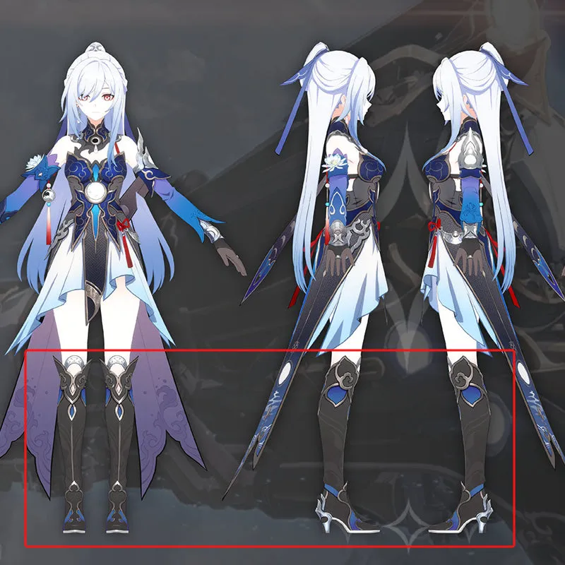 Honkai: Star Rail Jingliu Shoes Cosplay Boots