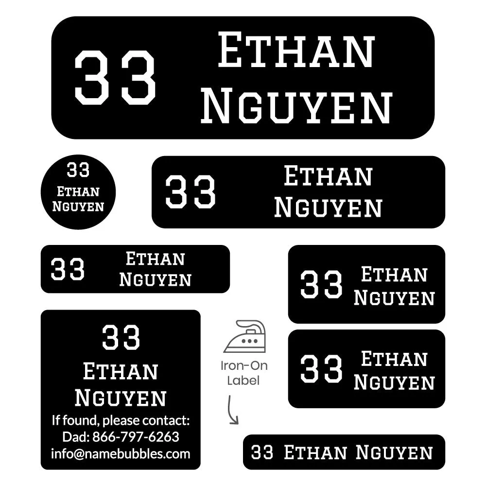 Jersey Sleepaway Camp Labels Pack