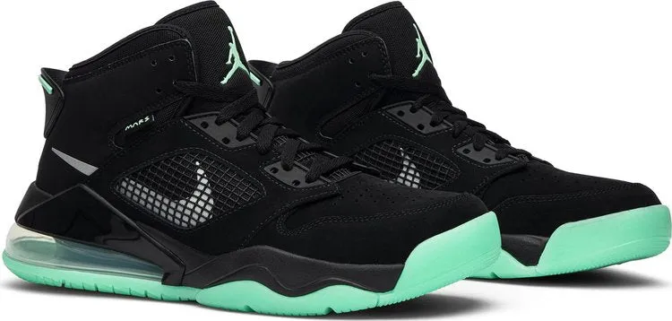Jordan Mars 270 Green Glow Sneakers, Black