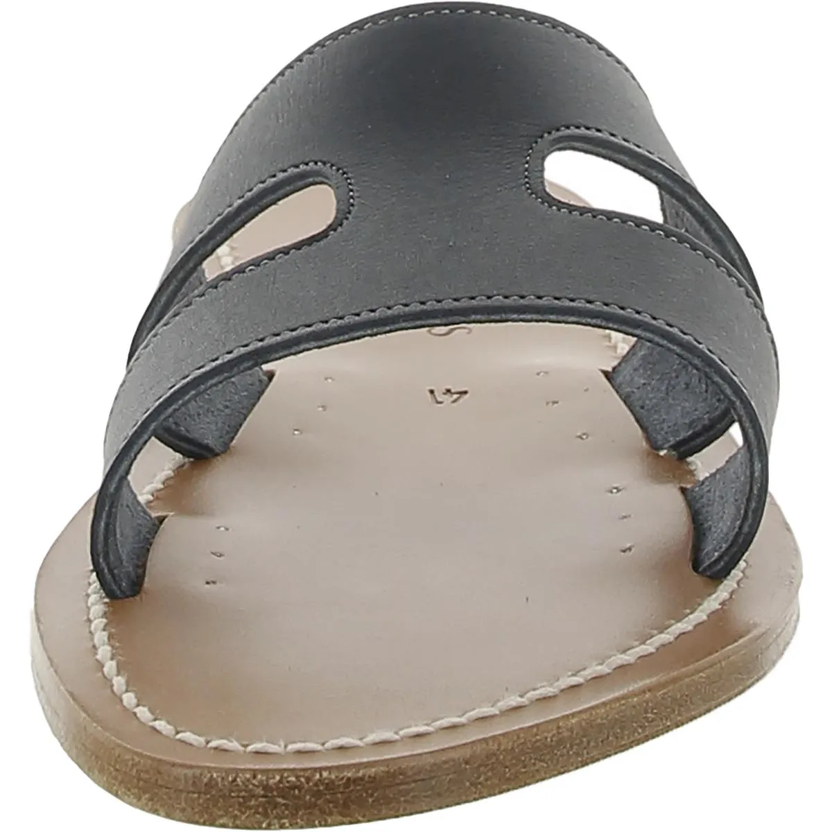 K. Jacques Womens Leather Slip-On Slide Sandals