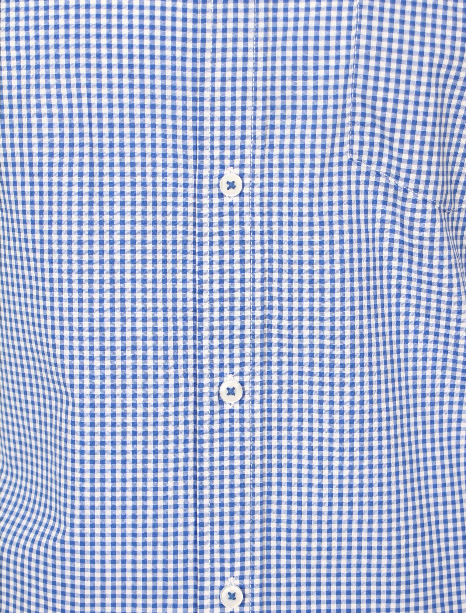 Lorente Short Sleeve Gingham Shirt in Ocean - Tokyo Laundry