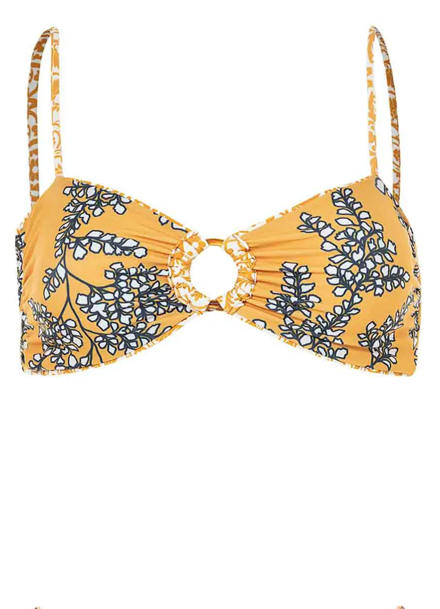Maaji Amber Tribal Pomona Ring Front Bralette Bikini Top