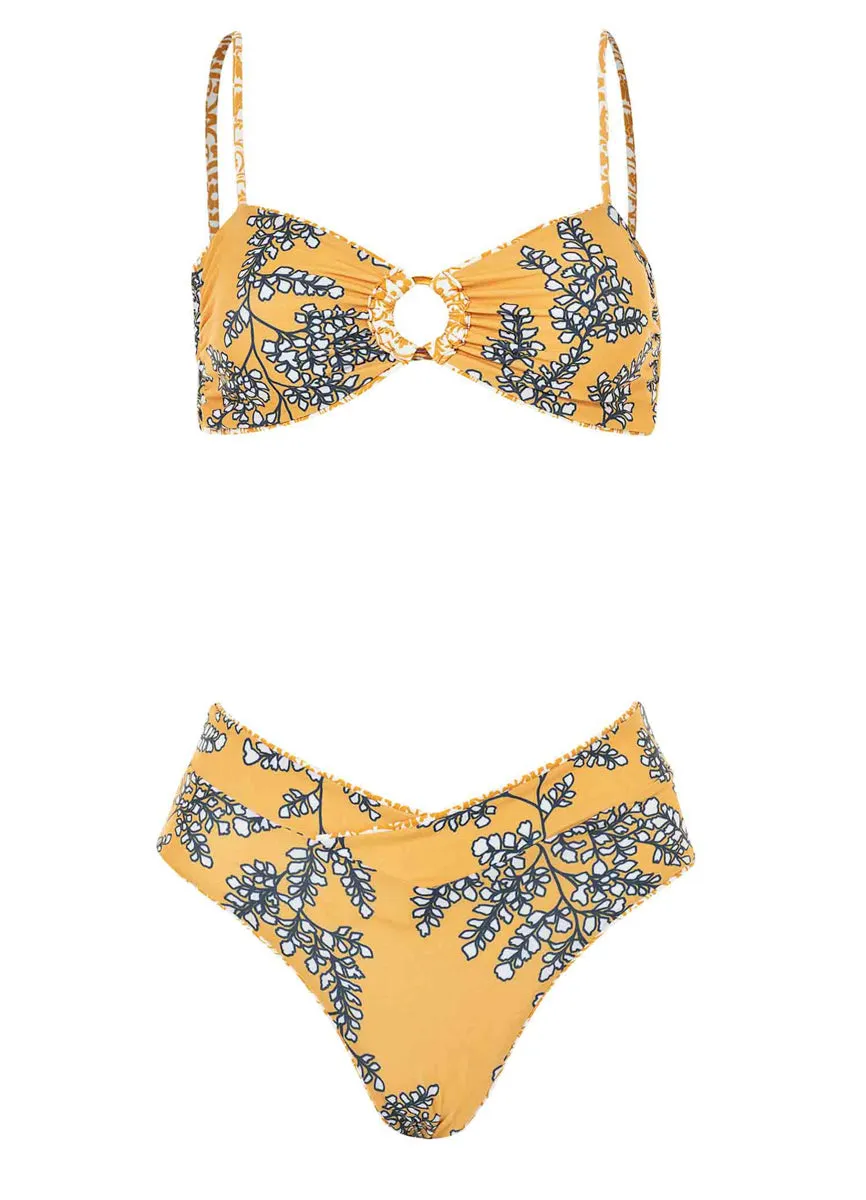 Maaji Amber Tribal Pomona Ring Front Bralette Bikini Top