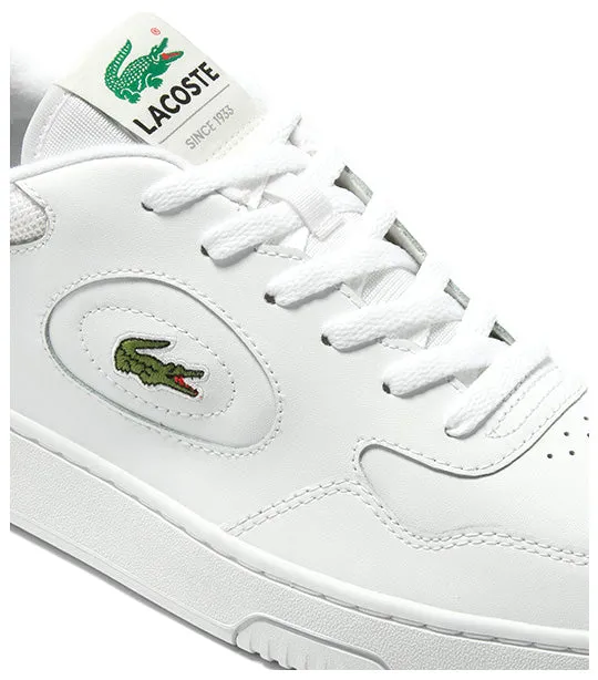 Men's Lineset Leather Trainers White/White