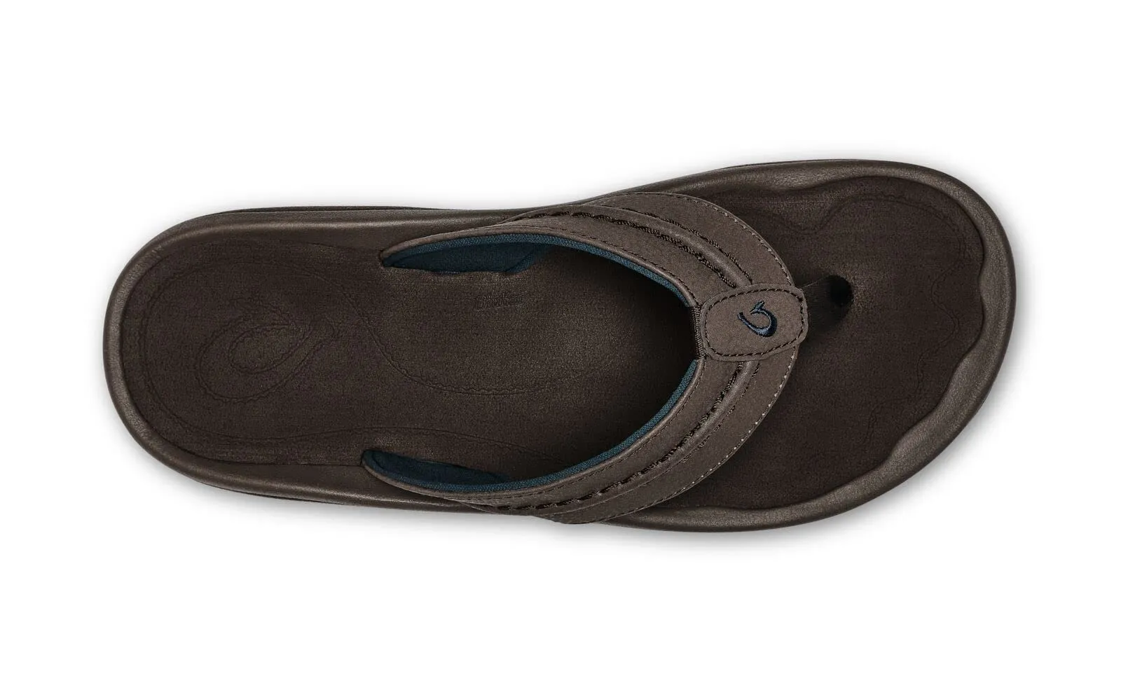 Men's Shoes OluKai HOKUA Water Resistant Flip Flop Sandals 10161-6363 DARK WOOD