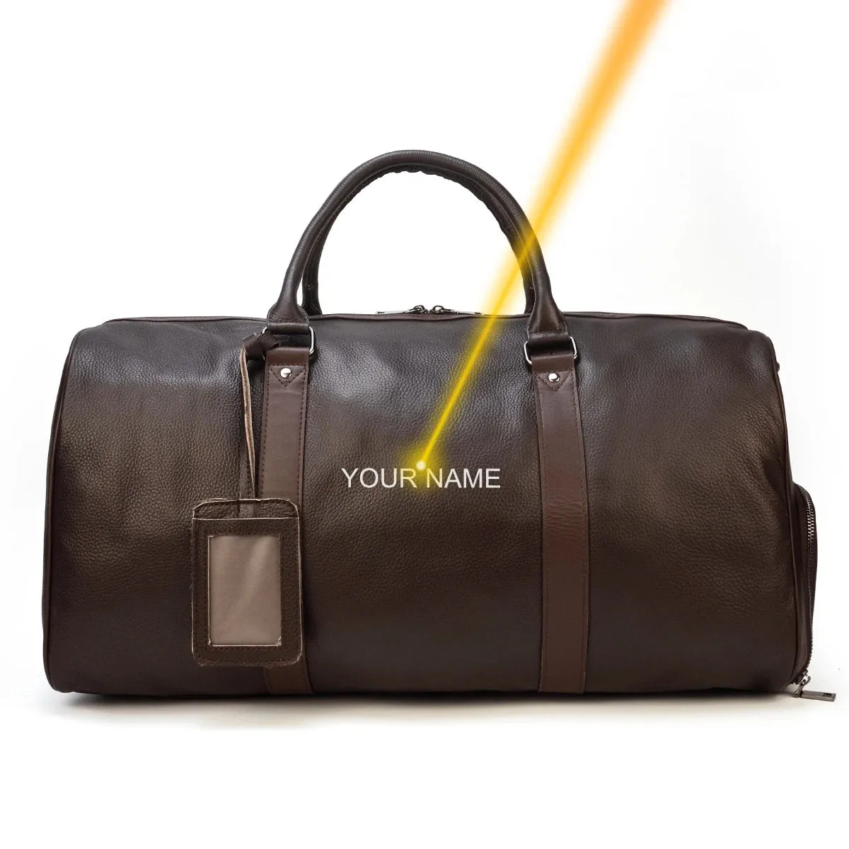 Men's Travel Bag Big Capacity Genuine Leather Travel Duffel With Shoe Pocket Large Luggage Shoulder Bag Waterproof Male Handbag