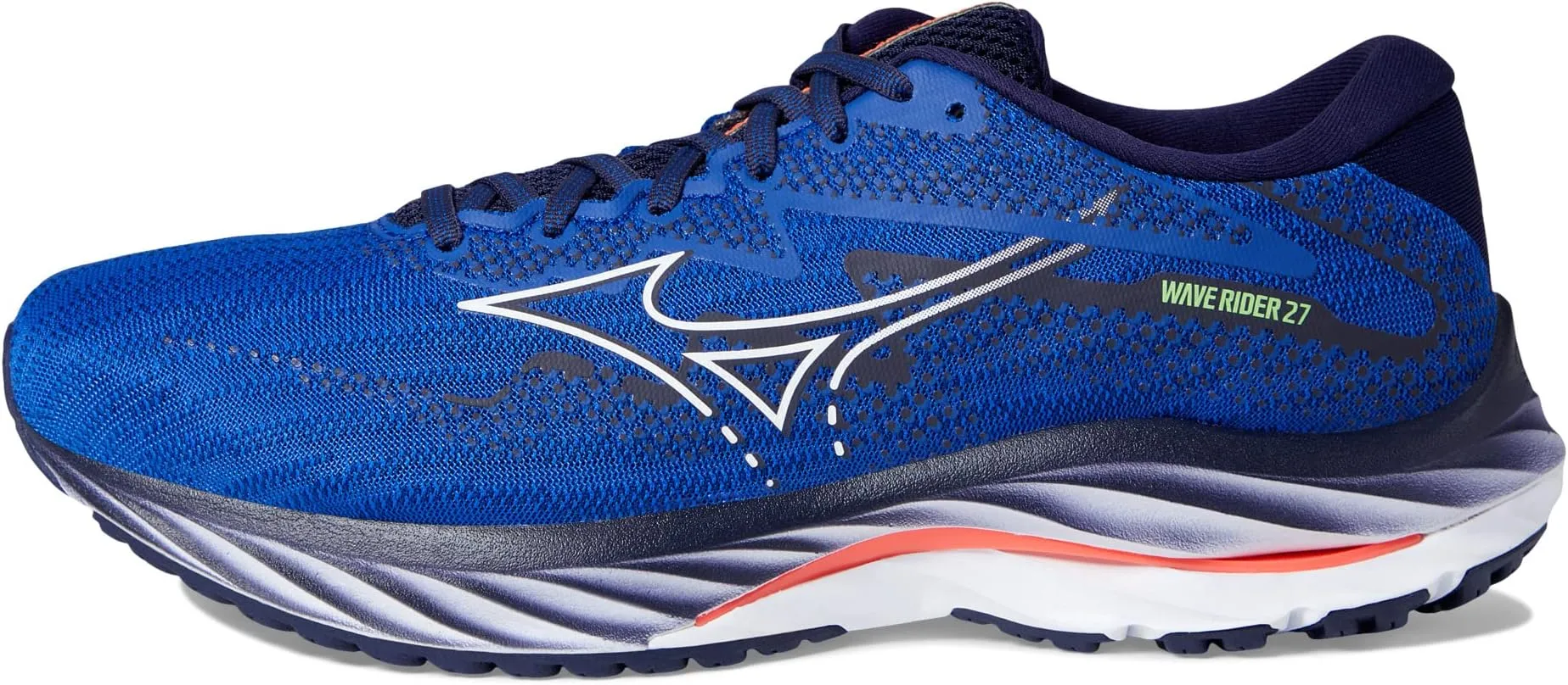 Mizuno Wave Rider 27 Surf the Web/White